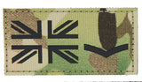 FS Multicam Infrared UK Flag and Rank Hook and Loop Patch