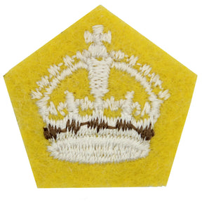 Officers Cavalry Rank Crown Yellow