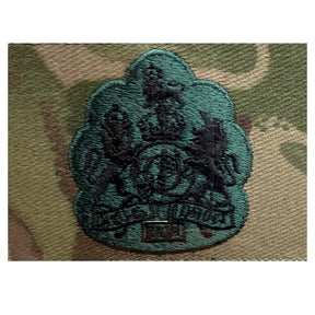 Rifles Commando Style Hook & Loop Rank Patch Kings WO1 MTP