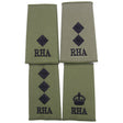 Royal Horse Artillery RHA Officers Rank Slides