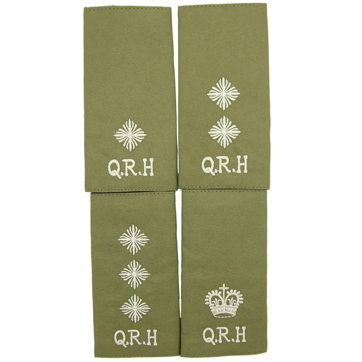 Queens Royal Hussars QRH Officers Rank Slides