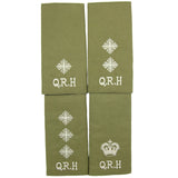 Queens Royal Hussars QRH Officers Rank Slides