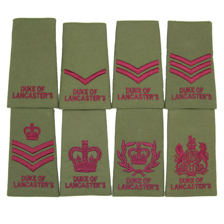 Duke of Lancaster Regiment Rank Slides