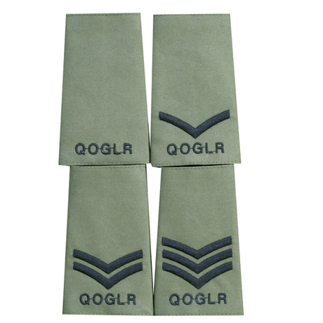 Queens Own Gurkha Logistics Regiment QOGLR Rank Slides