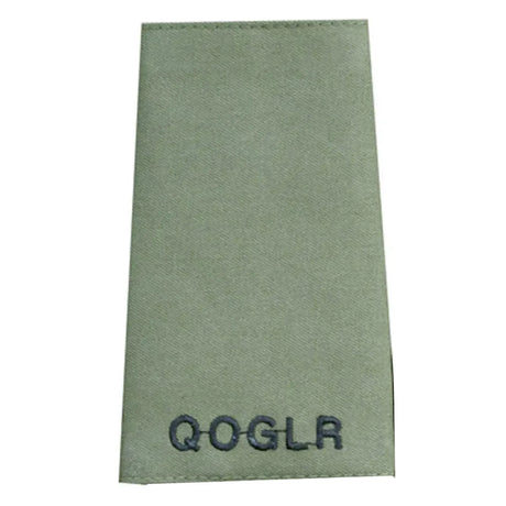 Queens Own Gurkha Logistics Regiment QOGLR Rank Slides