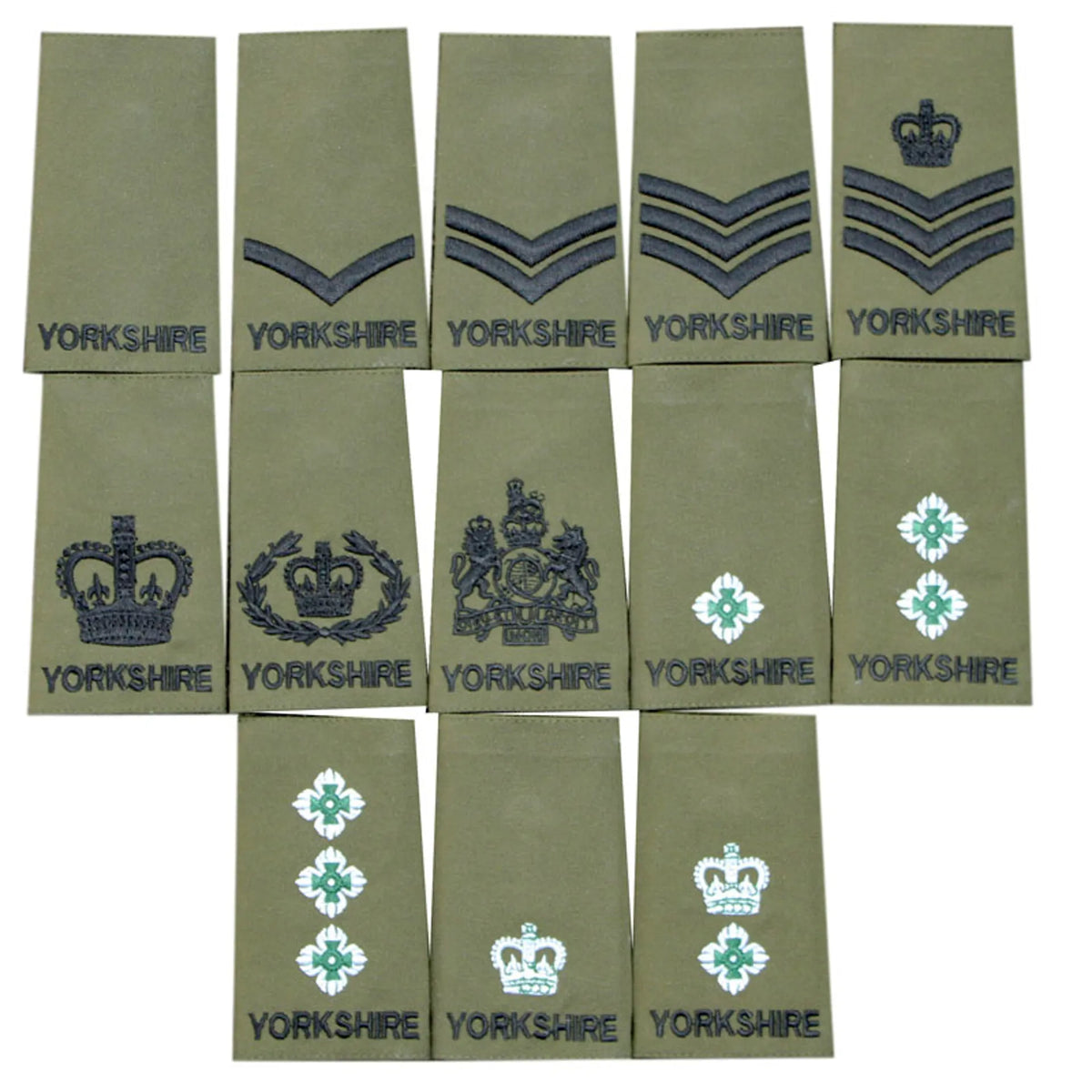 Yorkshire Regiment Rank Slides