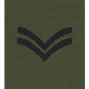 Olive Woven Rank Patch: CPL Two Chevrons