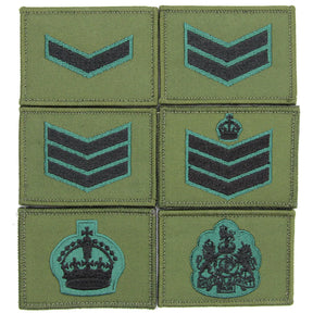 Rifles Commando Hook and Loop Rank Patches