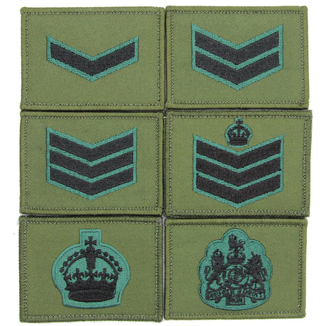 Rifles Commando Hook and Loop Rank Patches