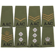 Army Air Corp AAC Rank Slides