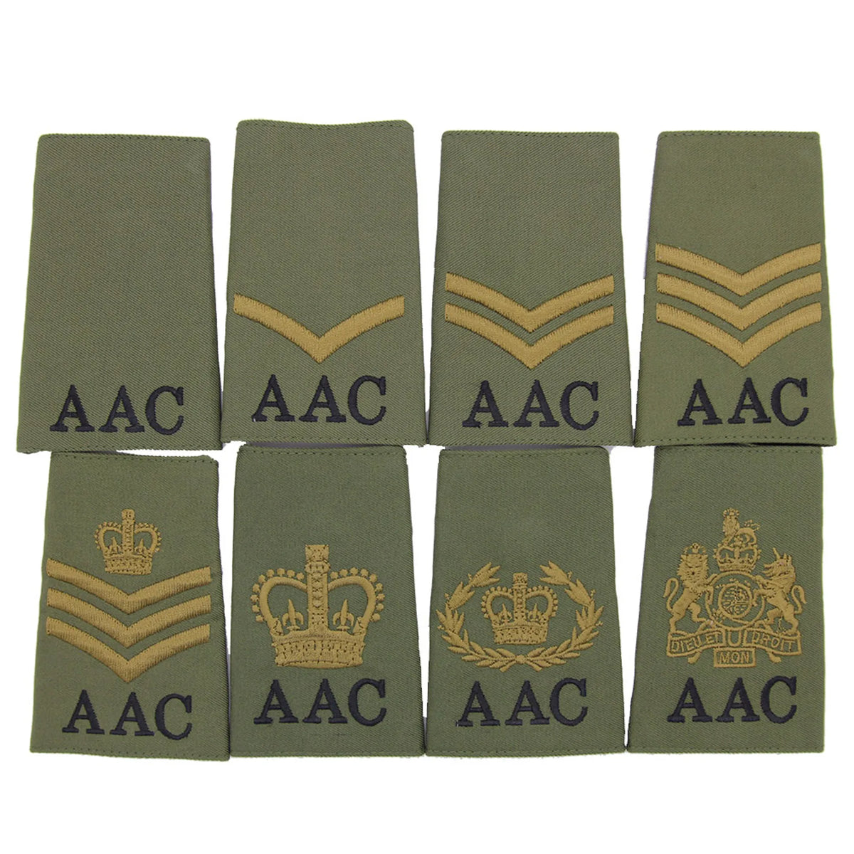 Army Air Corp AAC Rank Slides