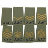 Army Air Corp AAC Rank Slides