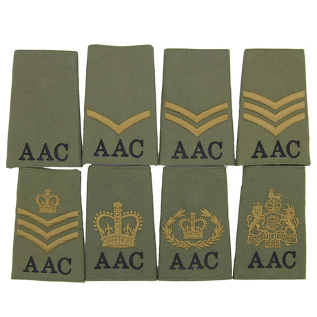 Army Air Corp AAC Rank Slides