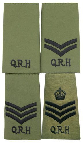 Queens Royal Hussars QRH Rank Slides