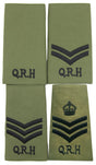 Queens Royal Hussars QRH Rank Slides