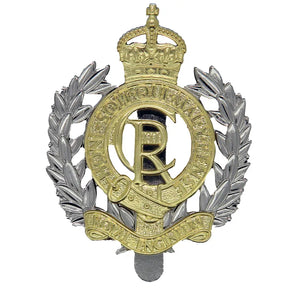 Royal Engineers Kings Crown Metal Cap Badge