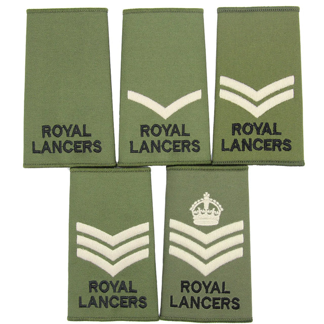 Royal Lancers Rank Slides