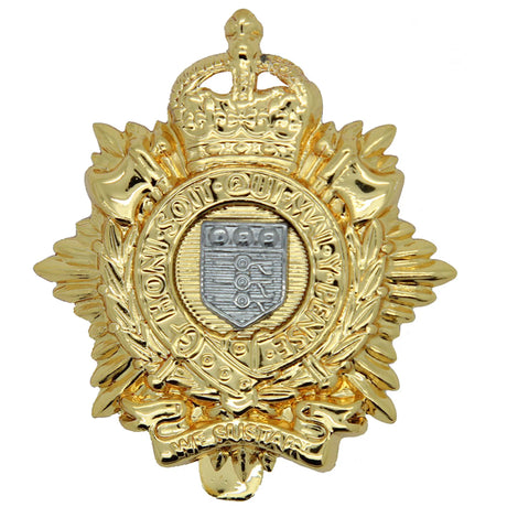 RLC Royal Logistics Corp Kings Crown Metal Cap Badge Seconds