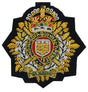 Royal Logistics Corp RLC Navy Officers Cloth Kings Crown Cap Badge