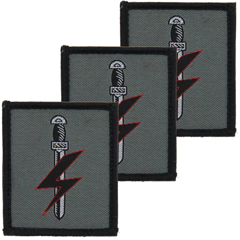 Special Forces Support Group Grey Hook and Loop TRF x3 TRF PackGenuine Issue SFSG patches, supplied direct to unit.
