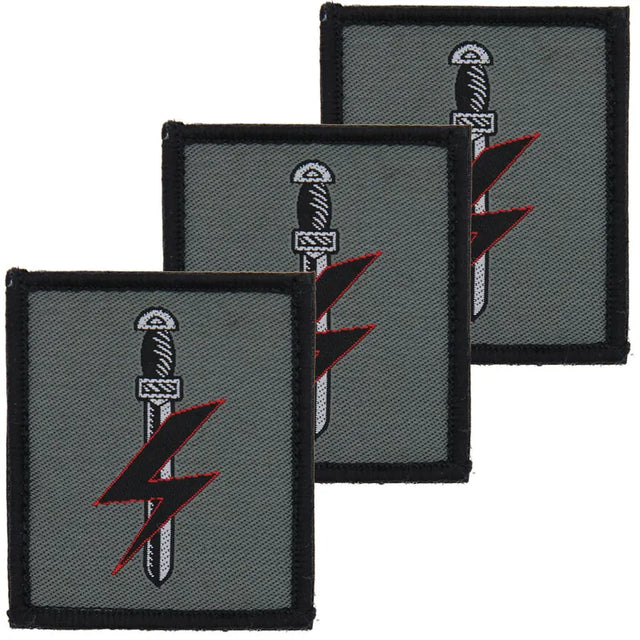 Special Forces Support Group Grey Hook and Loop TRF x3 TRF PackGenuine Issue SFSG patches, supplied direct to unit.