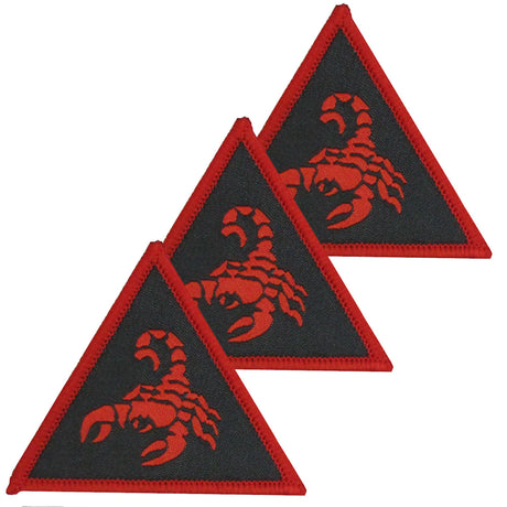 3rd Deep Recce Strike Brigade Combat Team Red Black Hook and Loop TRF x3 TRF Pack