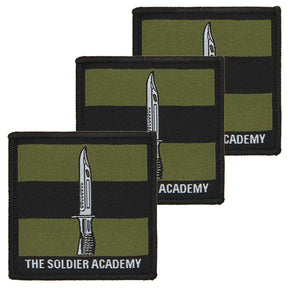 Soldier Academy Subdued TRF x3 TRF Pack, Iron on backing