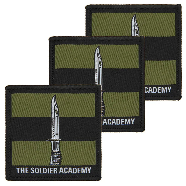 Soldier Academy Subdued TRF x3 TRF Pack, Iron on backing