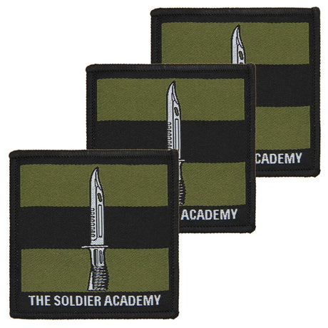 Soldier Academy Subdued Hook and Loop TRF x3 Pack