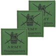 Army Headquarters Kings Crown Subdued TRF x3 Pack