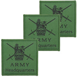 Army Headquarters Kings Crown Subdued TRF x3 Pack