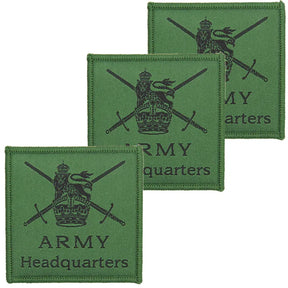 Army Headquarters Kings Crown Subdued TRF x3 Pack