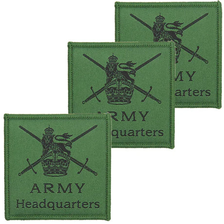 Army Headquarters Kings Crown Subdued TRF x3 Pack