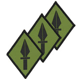 1st UK Signal Brigade Subdued Hook and Loop TRF x3 TRF Pack