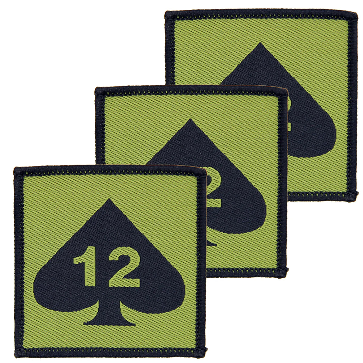 12th Armoured Brigade Combat Team Hook and Loop OD BLK TRF x3 Pack