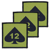 12th Armoured Brigade Combat Team Hook and Loop OD BLK TRF x3 Pack