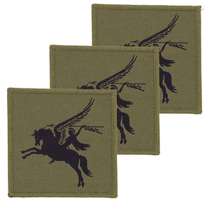 16 Air Assault Bde Pegasus Subdued Hook and Loop TRF x3 Pack