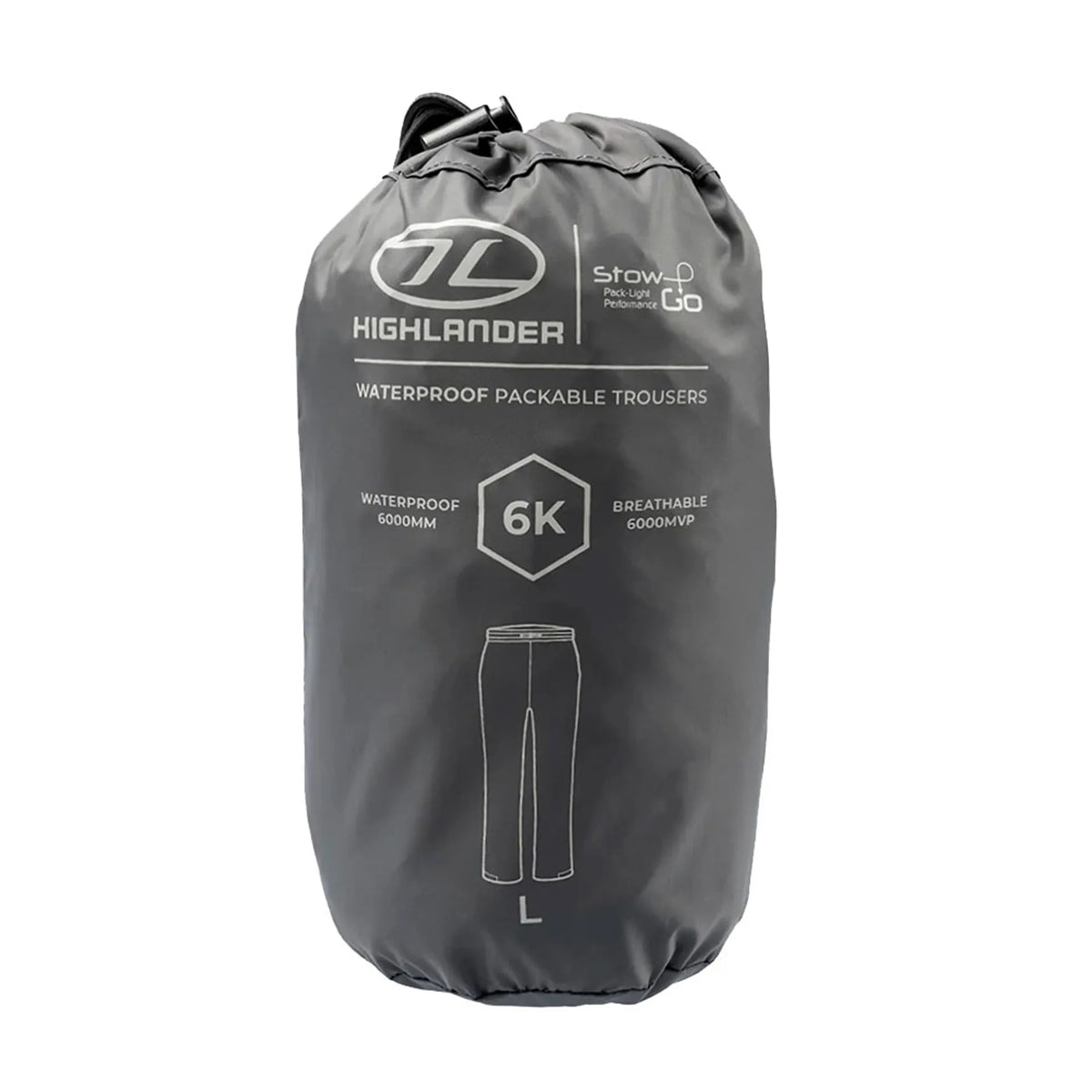 Highlander STOW and GO Waterproof Trousers Black