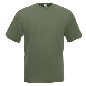 Olive Green Fruit of the Loom T Shirt