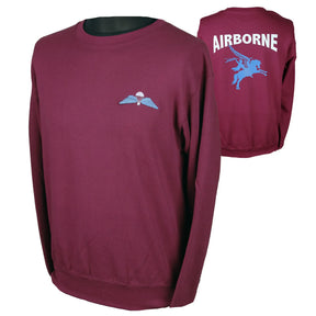 Maroon Pegasus Airborne Sweatshirt