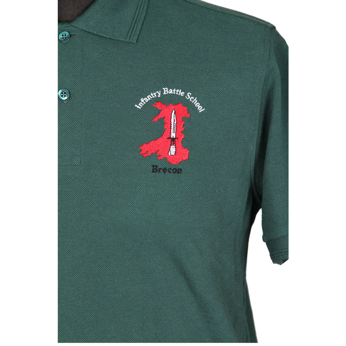 Infantry Battle School Green Polo Shirt