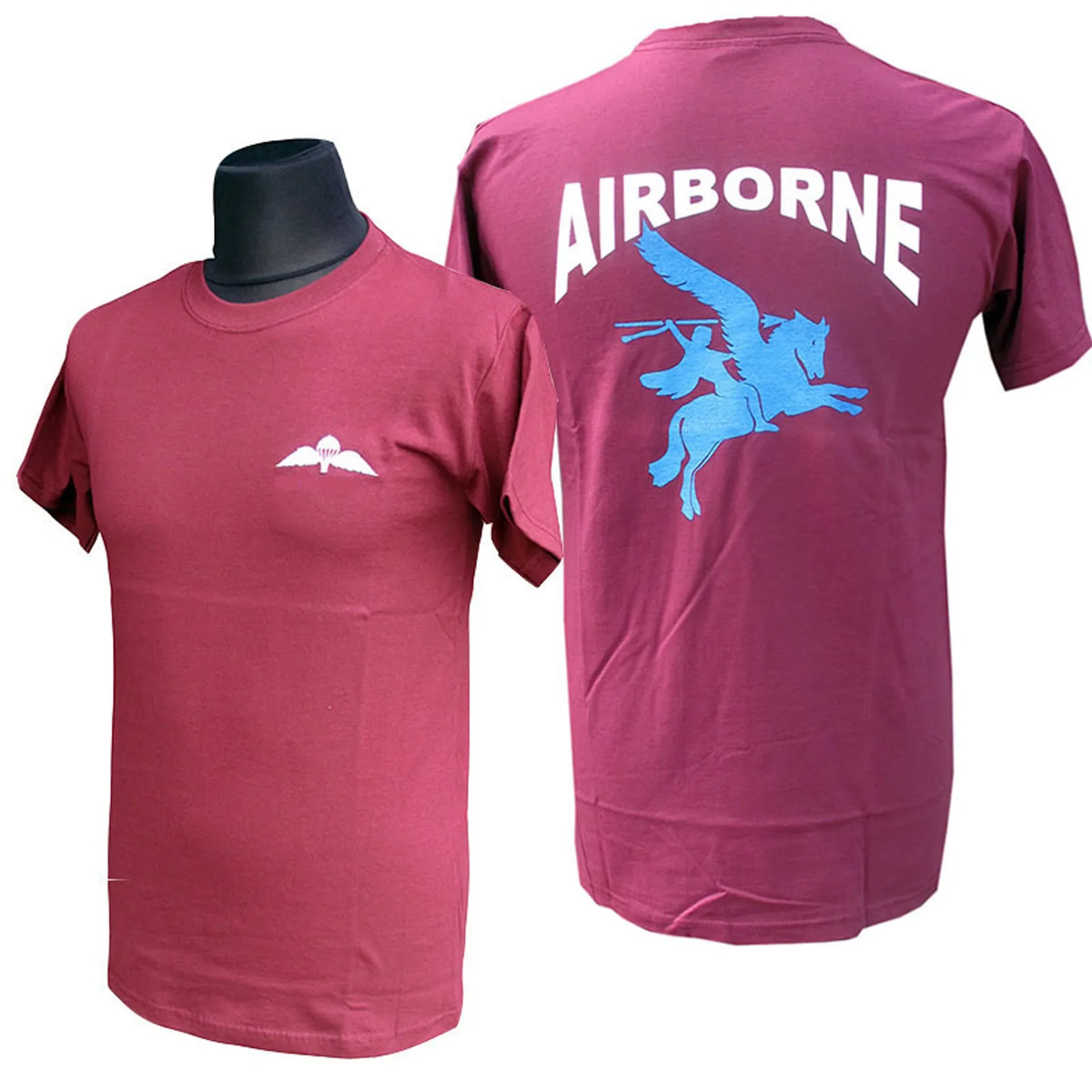 Pegasus Airborne Maroon T Shirt