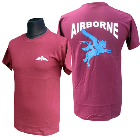 Pegasus Airborne Maroon T Shirt