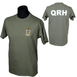 Queens Royal Hussars QRH OD T Shirt