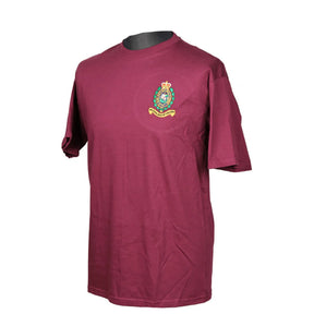 Royal Regiment of Fusiliers Kings Crown Maroon T Shirt
