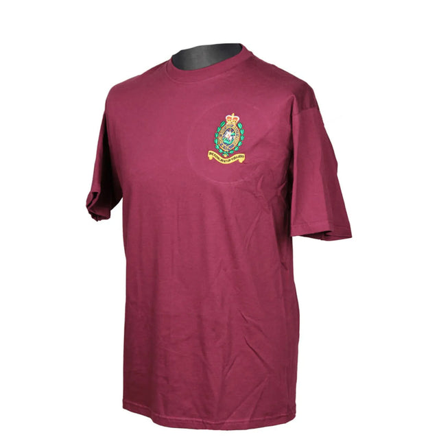 Royal Regiment of Fusiliers Kings Crown Maroon T Shirt