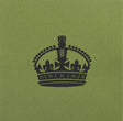 Olive Woven Rank Patch Kings Crown WO2 Large Crown